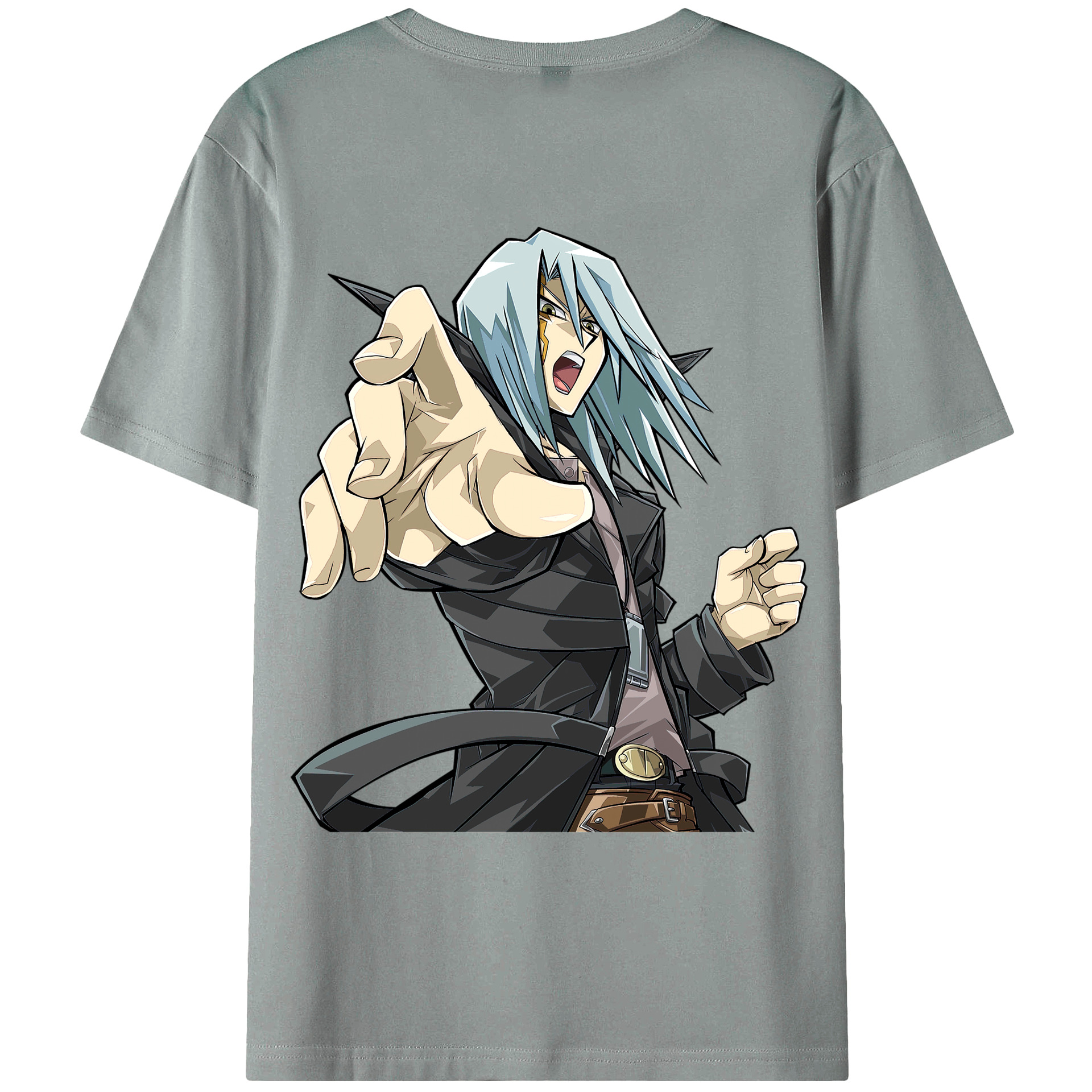 （画像用） 遊☆戯☆王 Yu-Gi-Oh! 綿100％ メンズ半袖Tシャツ（バックプリント） 通気性